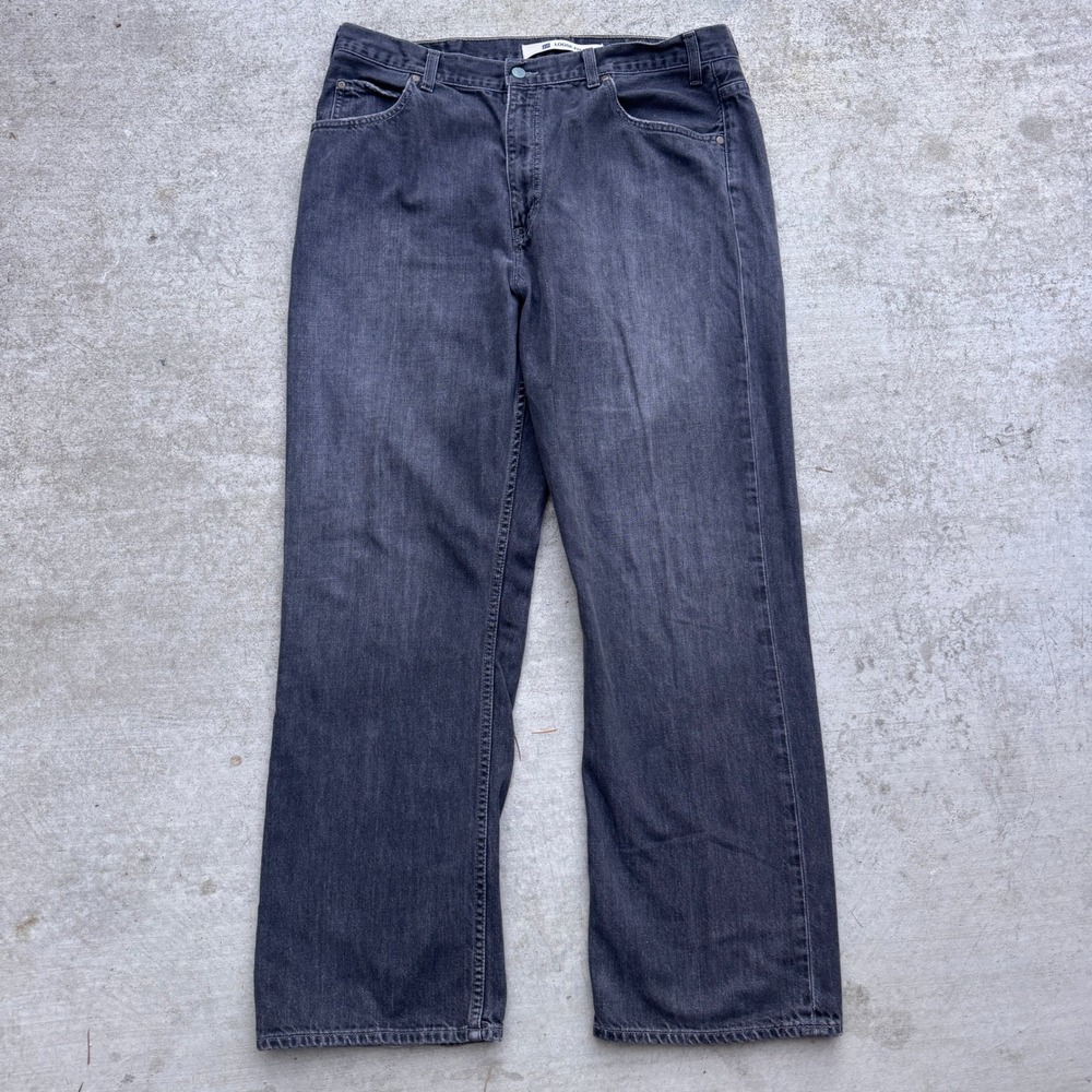Gap Faded Black Baggy Jeans Mens 38x32 Denim UW305 Y2k Style Vintage